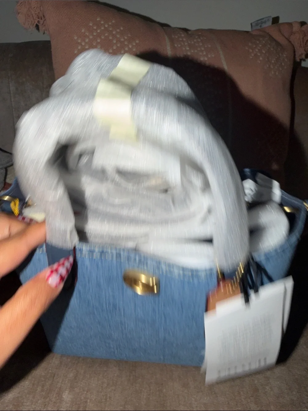 Denim Coach willow 24